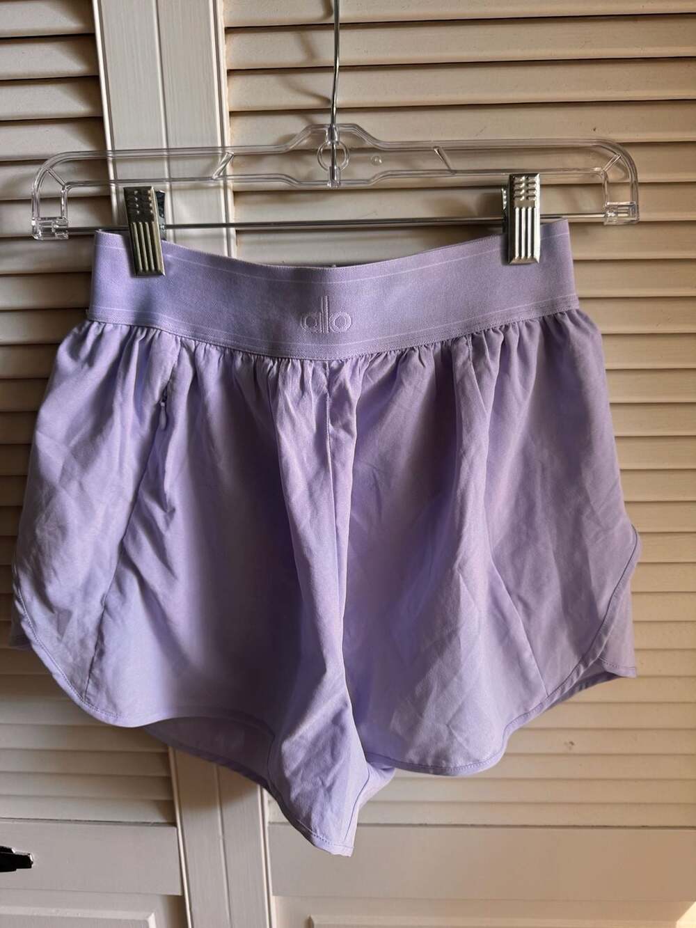 Alo Yoga Match Point Short Lilac Purple Athletic Shorts